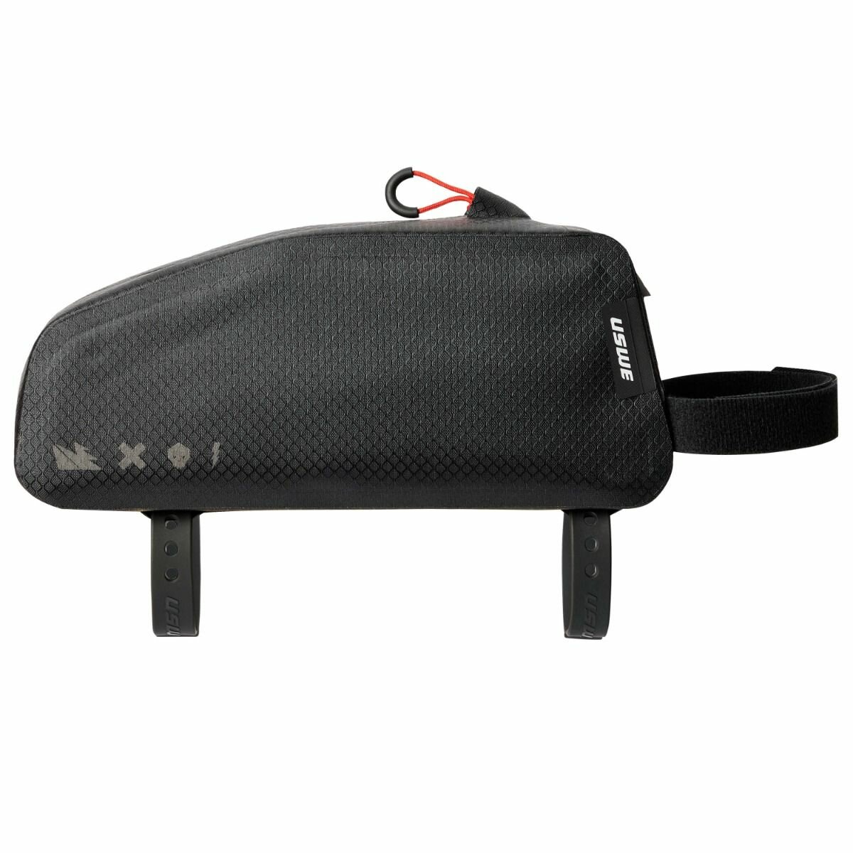 Сумка на раму велосипеда USWE Top Tube Bag Zippered Bikepacking Bag, Black