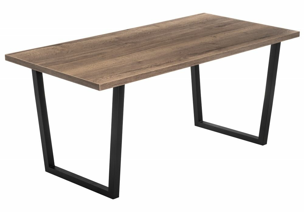 фото Стол деревянный Эльпатия 150 дуб велингтон / черный матовый