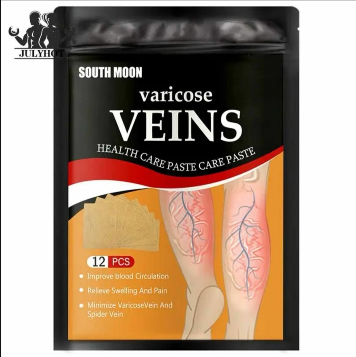 Китайский пластырь для ног от варикоза и отеков Veins