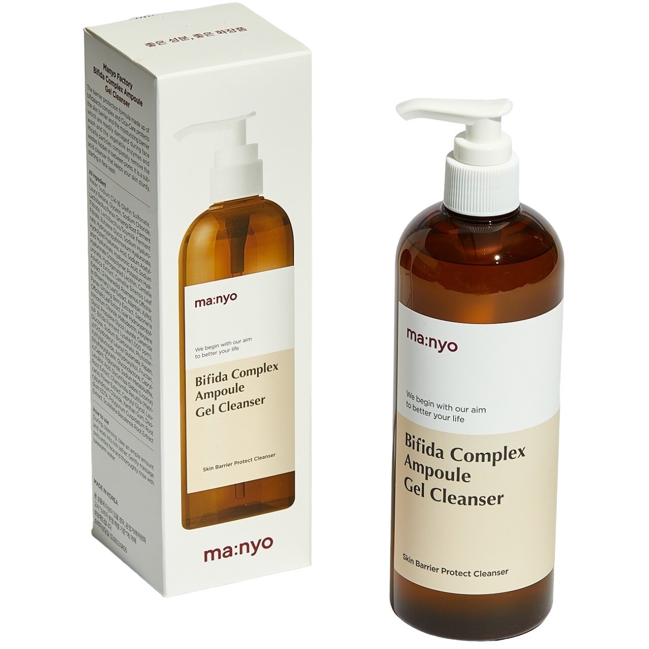 Manyo Factory гель для умывания Bifida Complex Ampoule Gel Cleanser, 400 мл, 400 г — фото 1