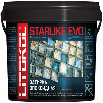 Затирочная Смесь 2-х. комп. Litokol Starlike Evo 1кг S.232 Cuoio Эпоксидная Кислотостойкая / Литокол Старлайк Эво.