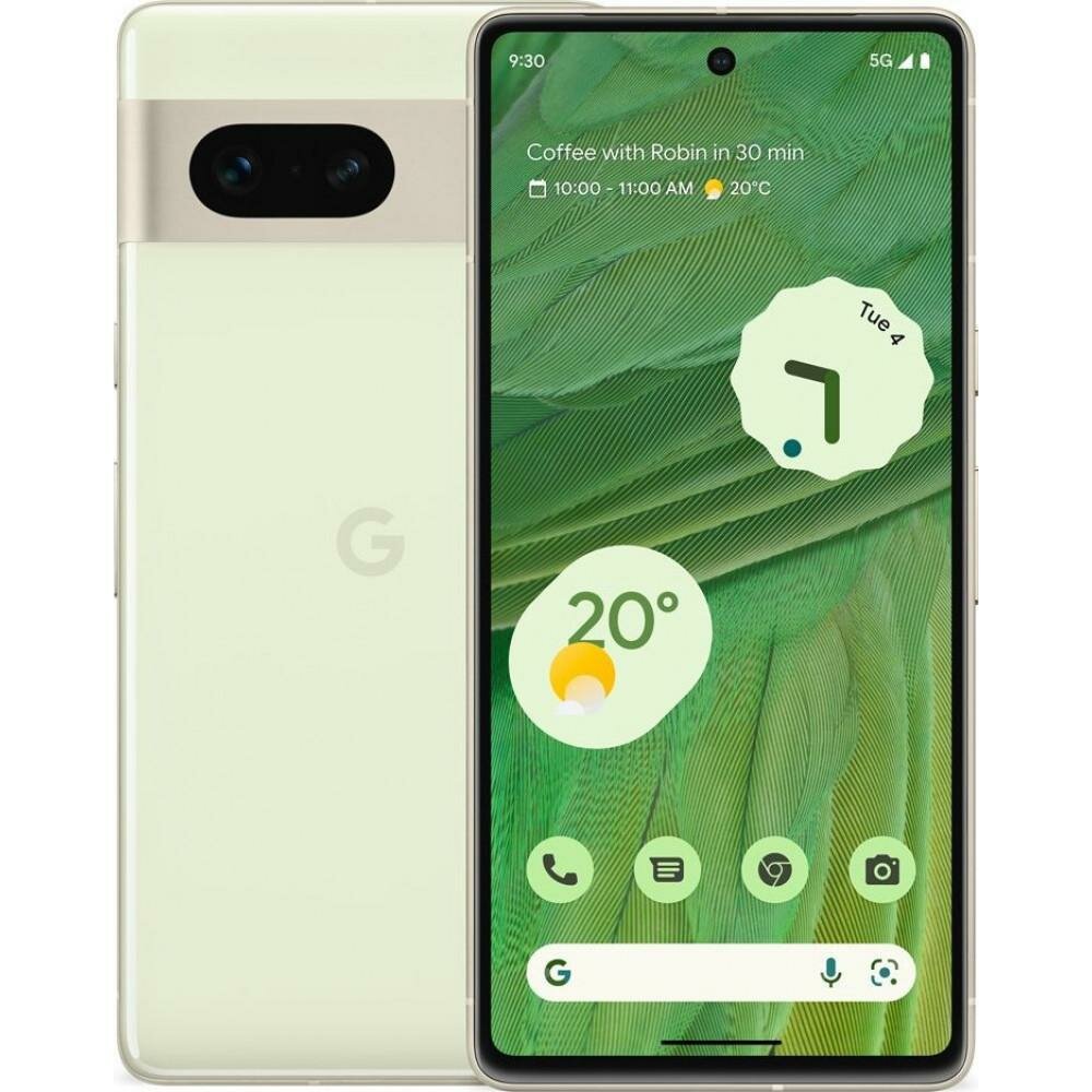 Смартфон Google Pixel 7 8/128Gb (6.3" POLED, NFC, 4355мАч, 50МП) IN, lemongrass (зеленый)