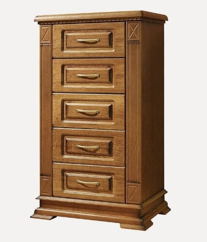 Изображение товара Комод Верди PREMIUM 017, массив сосны, 5 ящиков, 60×45×120см,