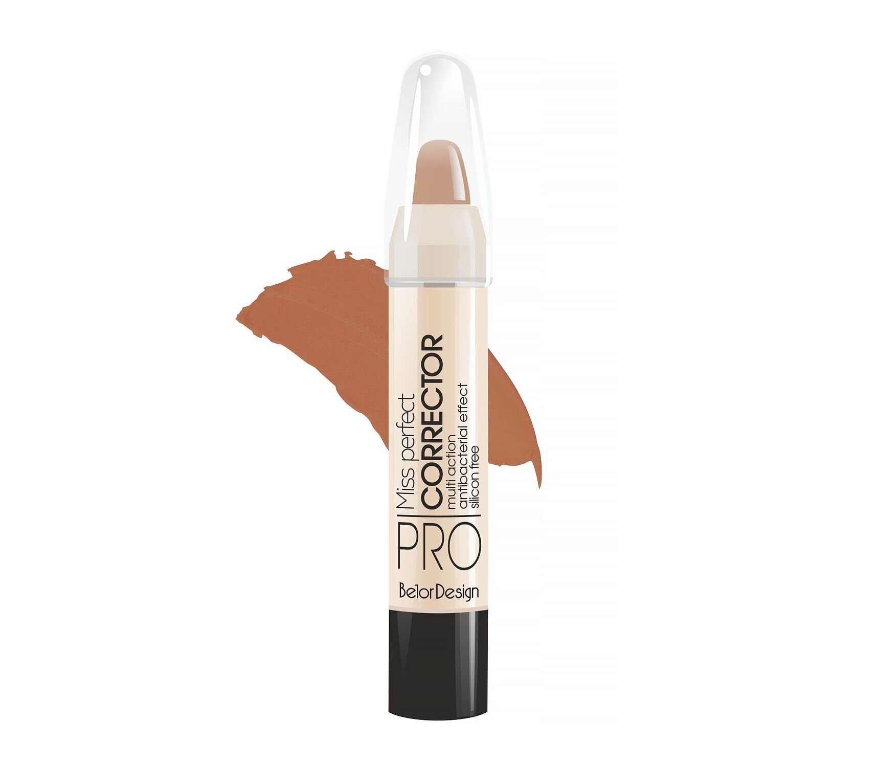 Корректор Belor Design Miss Perfecto Smart Girl, кремовый, легкий, для всех типов кожи , 15 мл