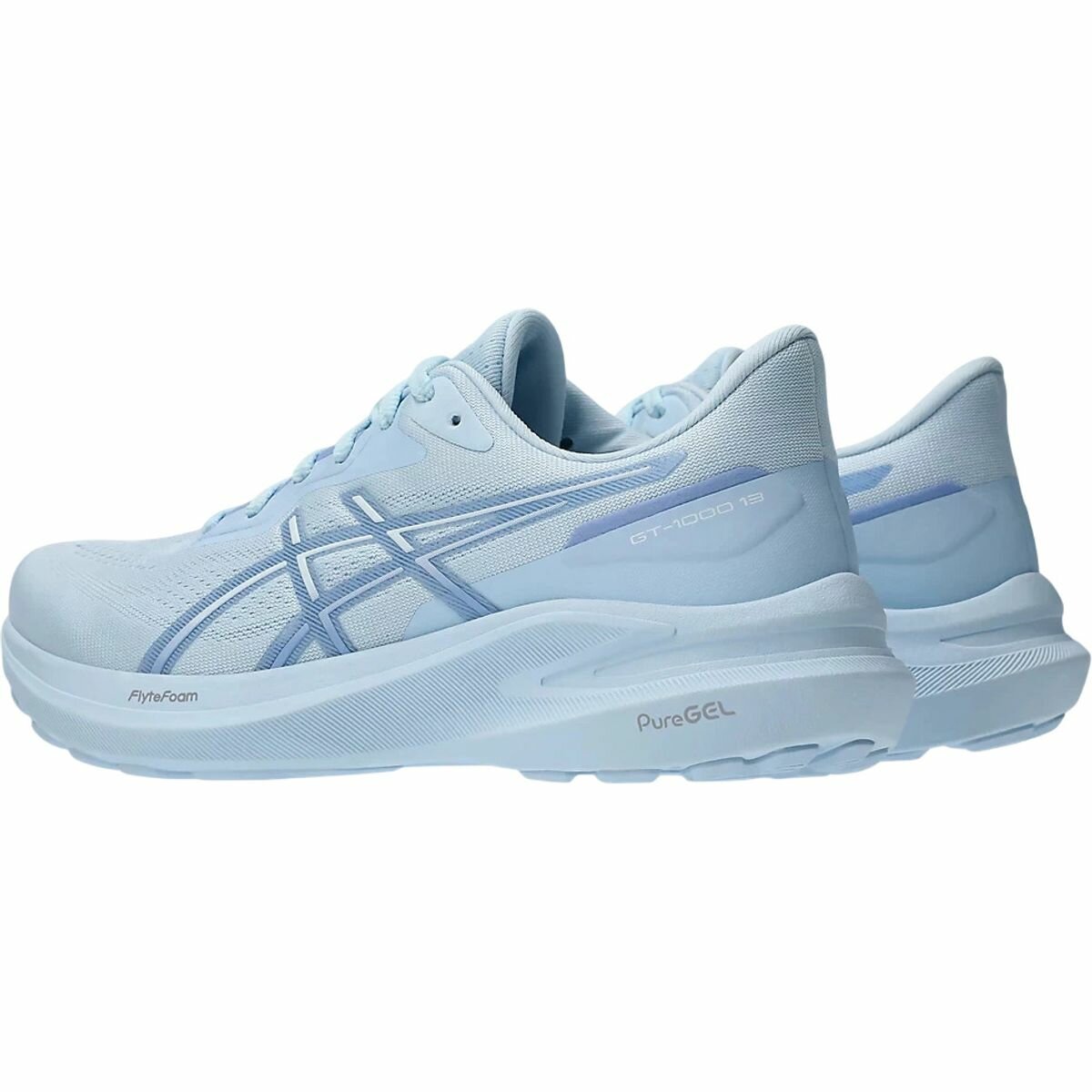 Кроссовки ASICS GT-1000 13 W, полнота F, размер 8,5 US, голубой — фото 1