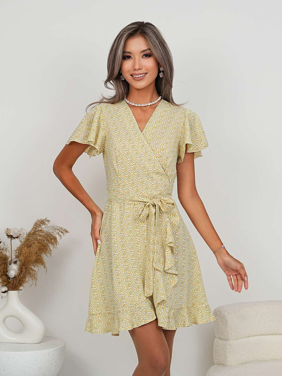 Платье для кормящих мам  Платье женское на завязках, размер 42-44, зеленый, — фото 1