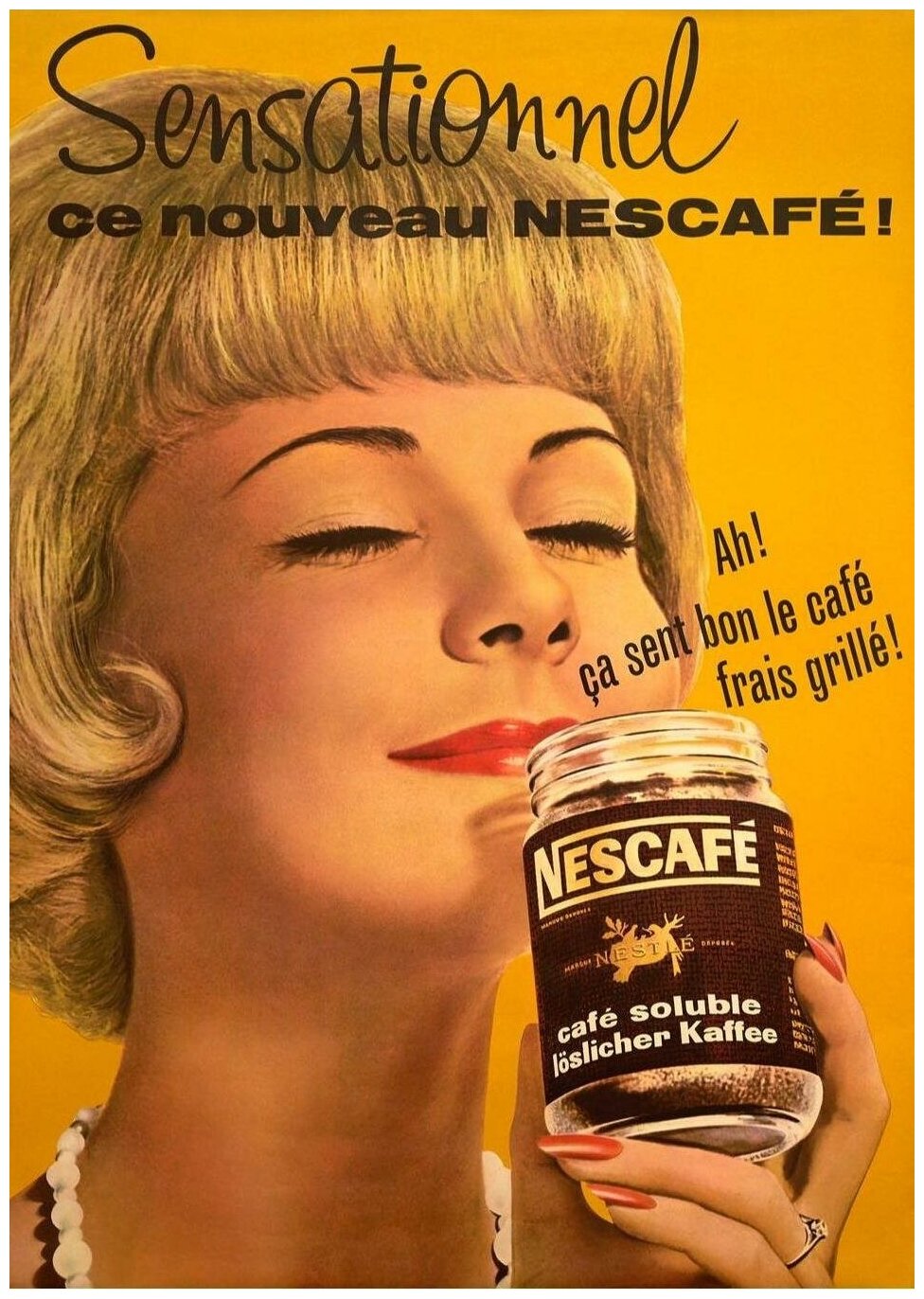 Рекламный плакат - Кофе Ce Nouveau Nescafe