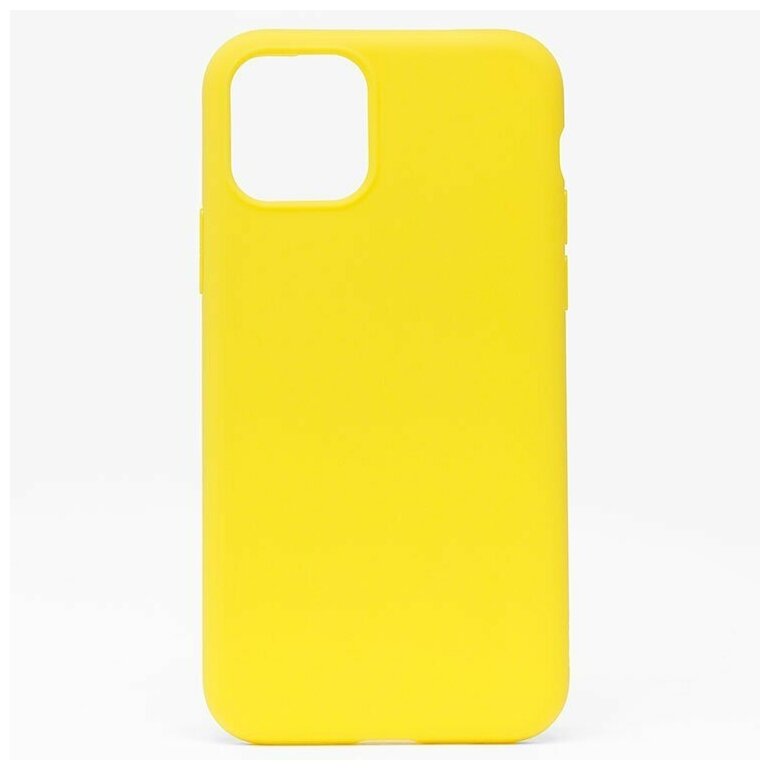 Чехол для iPhone 11 Pro силиконовый матовый №3 <желтый>