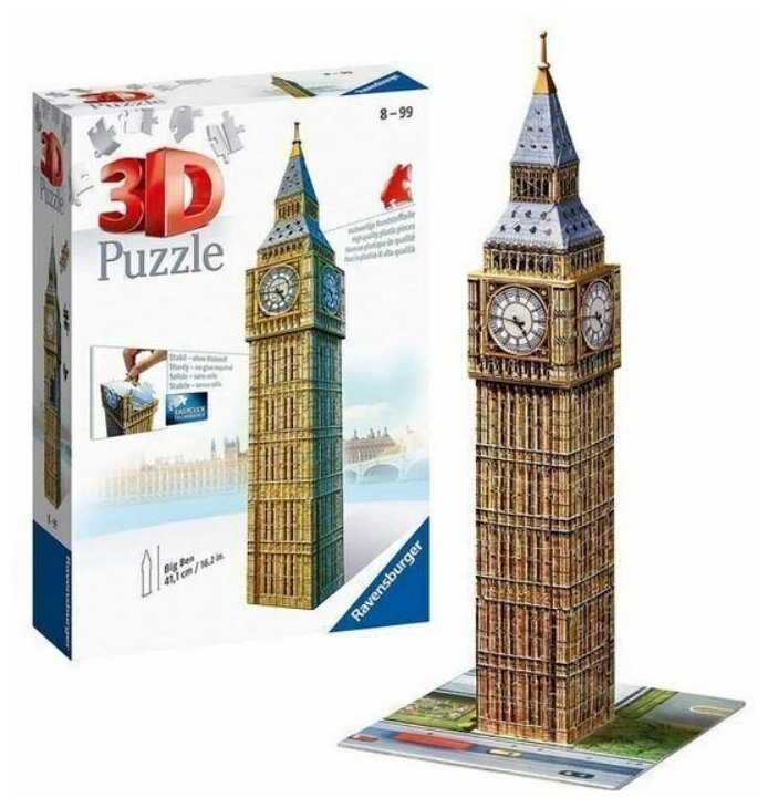 Ravensburger. Пазл карт. 3D 216 "Биг-Бен"