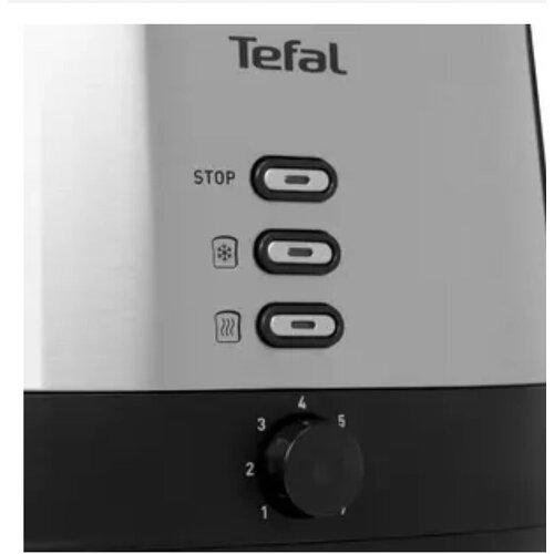 тостер tefal tt 410d черный серебристый Тостер Tefal TT520D10 серебристый