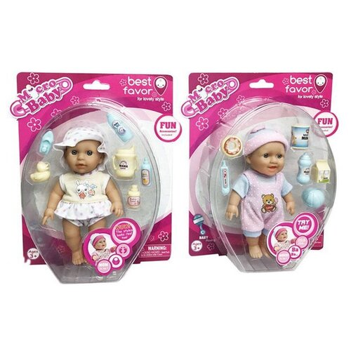 Пупс Junfa toys с аксессуарами, 15 см, 2805B мультиколор пупс junfa toys с аксессуарами 15 см 2802 мультиколор