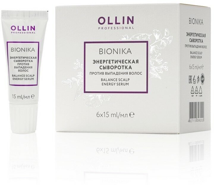 Энергетическая сыворотка против выпадения волос Ollin Professional Bionika