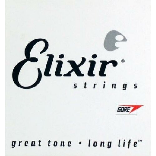 Одиночные струны для акустической гитары Elixir Acoustic Nanoweb 15145 Bronze 80-20 45