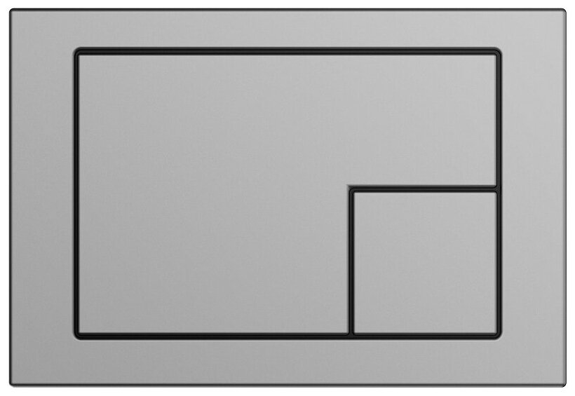 Клавиша смыва Cersanit Corner 64107 Хром матовый