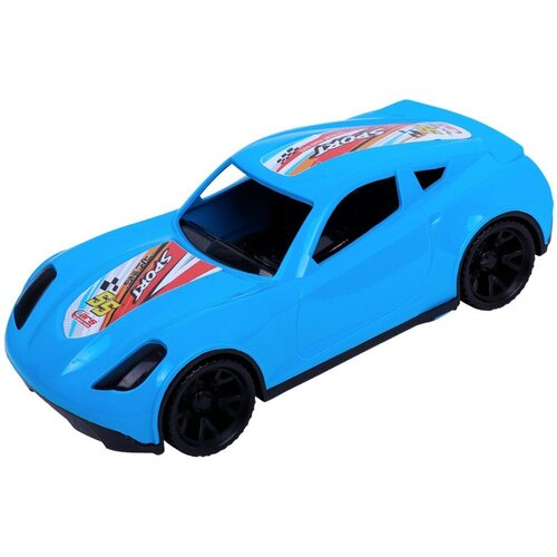 машинка детская рыжий кот turbo v синий металлик 18 5 см и 5846 Машинка детская Рыжий кот Turbo V голубая 18,5 см (И-5848)