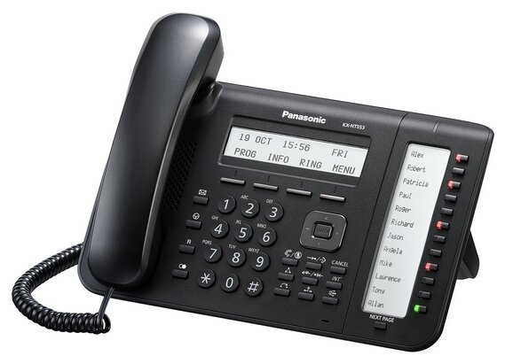 VoIP-телефон Panasonic KX-NT553 черный