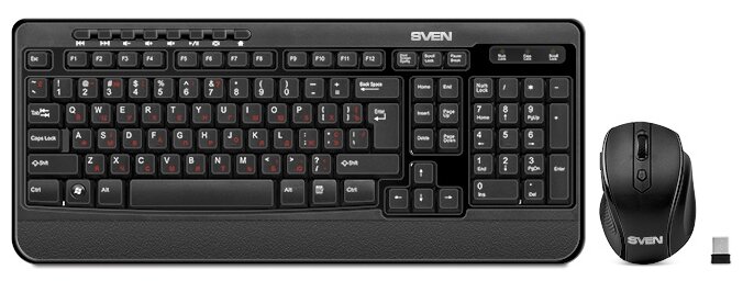 Клавиатура и мышь SVEN Comfort 3500 Wireless Black USB
