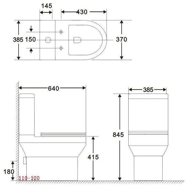 Чаша напольного унитаза Aquanet Rimless Logic-C CL-12339 - фотография № 6