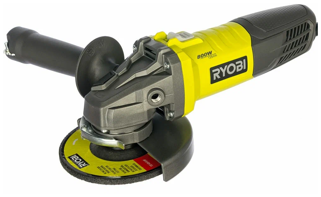 Углошлифовальная машина Ryobi RAG800-125G 125 мм 800 Вт 5133002491