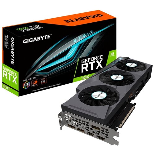 Gigabyte RTX3090 EAGLE 24GB GDDR6X 384bit 2xHDMI 3xDP 307806 GV-N3090EAGLE-24GD 8448000₽