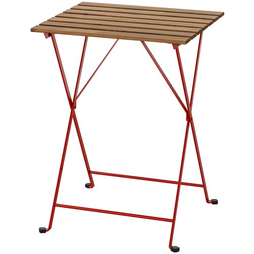 TÄRNÖ тэрно садовый стол 55x54 см красный/светло-коричневая морилка