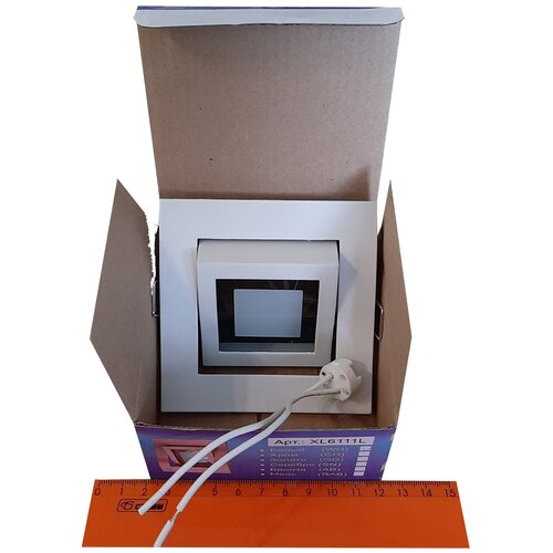 Светильник встраиваемый ТМ 100000ЛАМП. XL6111L-WH. Цвет - белый. Квадратный, поворотный, литой. Под лампу - MR16.