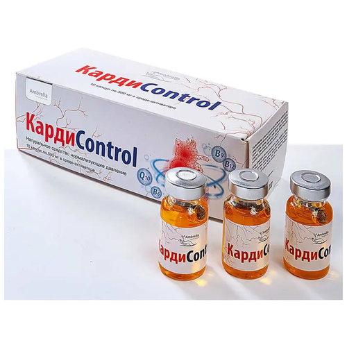 Карди Control, натуральное средство нормализующее давление, 10 капсул по 500 мг в среде-активаторе