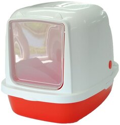 Туалет-домик для кошек Homecat 3519974/3519967/3519950/3519943 53х39х40 см красный 1 шт.