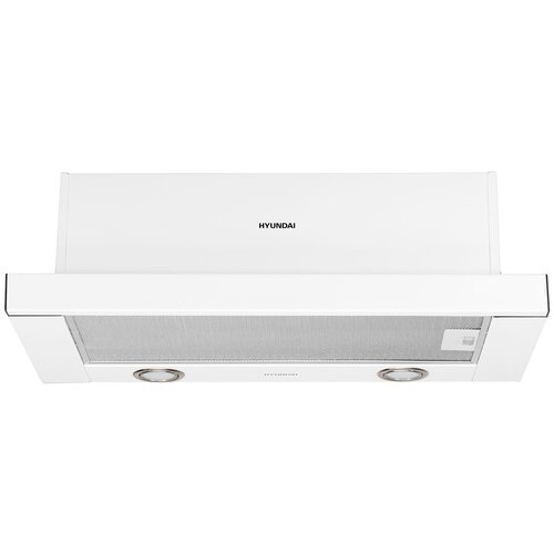 Встраиваемая вытяжка Hyundai HBH 6232 W управление кулисные переключатели белый 1258200₽