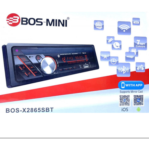 Автомагнитола+Bluetooth+USB+AUX+Радио Bos Mini X2865SBT