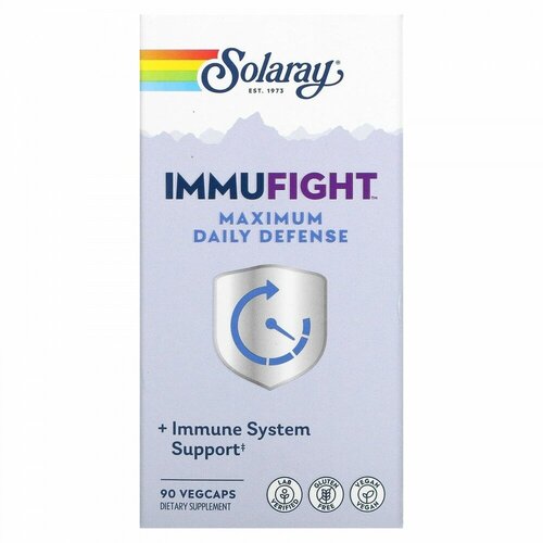 Solaray ImmuFight Maximum Daily Defense (Поддержка иммунитета) 90 вег капс (Solaray)