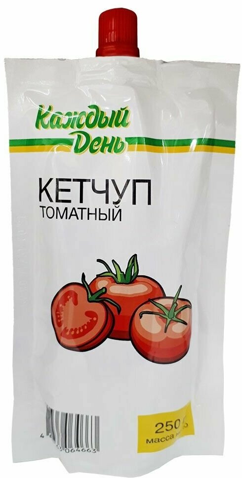 Кетчуп Каждый день Томатный, 250 г, 4 шт