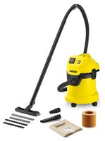 Строительный пылесос KARCHER WD 3 P 1000 Вт желтый