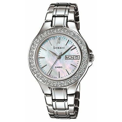 Наручные часы CASIO Sheen SHE-4800D-7AUER, мультиколор, серебряный