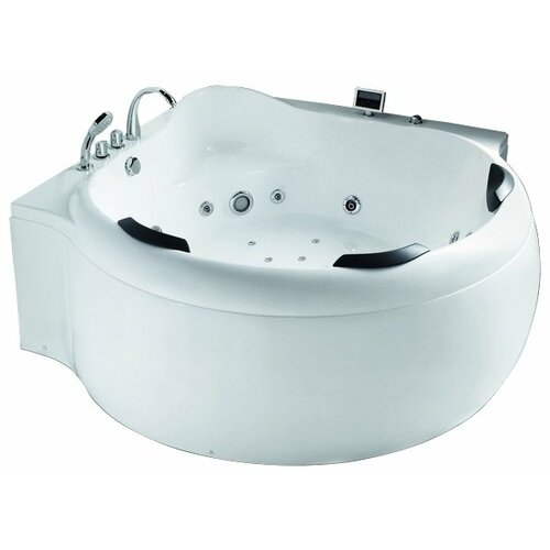 Ванна отдельностоящая Gemy G9088 K, акрил, угловая, глянцевое покрытие, белый ванна gemy g9056 k акрил угловая белый