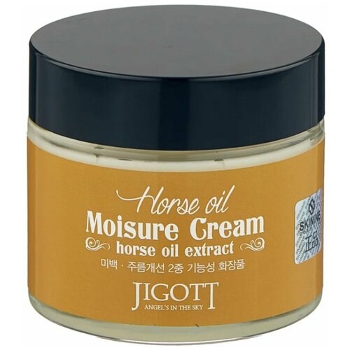 Jigott Увлажняющий крем с лошадиным маслом, 70 мл jigott horse oil moisure cream увлажняющий крем для лица с лошадиным маслом 70 мл