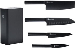 Набор ножей с подставкой Huohou Non-Stick Kitchenl Knives Set 5Cr15MoV 4+1