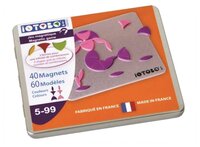 IOTOBO Магнитная мозаика CD 40 элементов голубой
