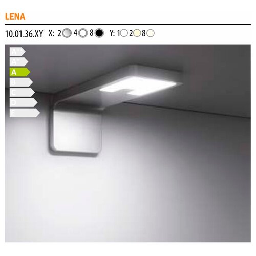 Светильник светодиодный Lena (без выкл) металлик/натур. свечение, 160*60*60, 12V, 4,2 W, 145 lm, IP20