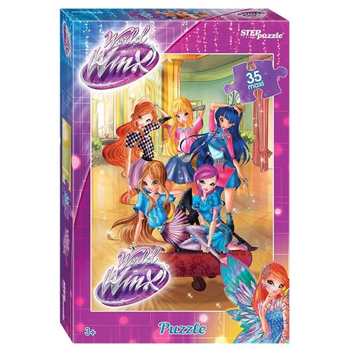 пазл step puzzle rainbow королевская академия 91162 35 дет Пазл Step puzzle Rainbow MAXI Winx - 2 (91229), 35 дет.