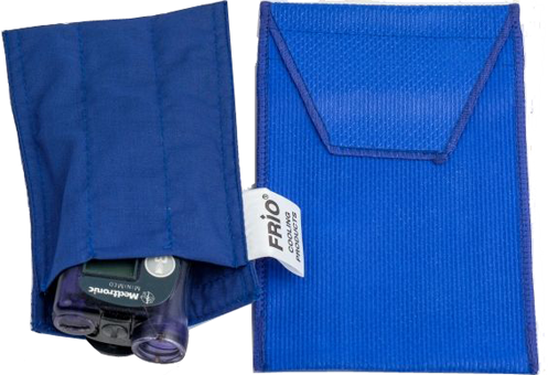 Чехол фрио для хранения инсулиновой помпы (FRIO Pump Wallet), синий + подарок (непромокаемый вкладыш фрио)