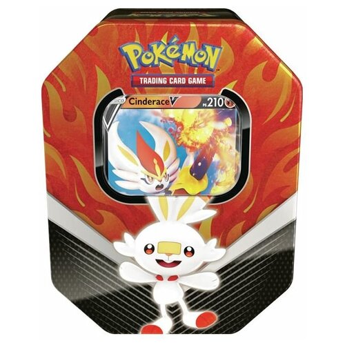 Покемон карты коллекционные: Набор Pokemon Galar Partner Tin - Scorbunny (Cinderace V) 2020 newest 324pcs pokemon cards tcg sword