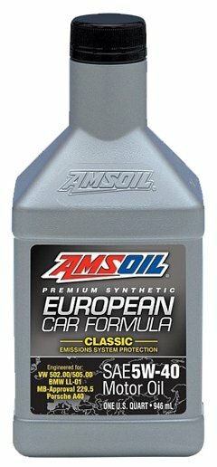 Моторное масло AMSOIL 100% Synthetic European Motor Oil FS SAE 5W-40 (0,946л)