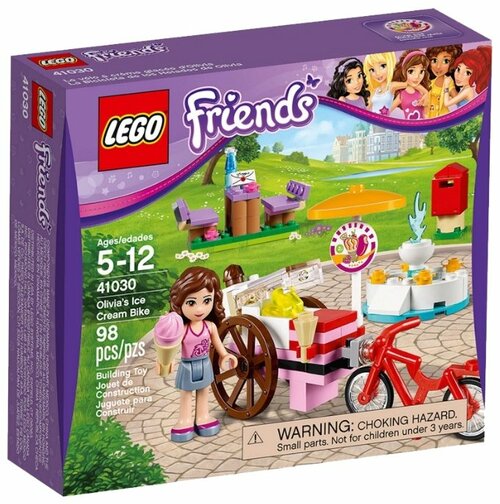 Конструктор LEGO Friends 41030 Оливия и велосипед с мороженым, 98 дет.