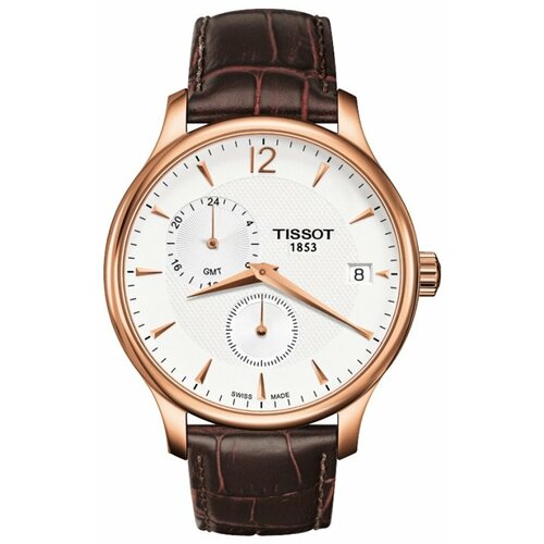 Наручные часы TISSOT, коричневый наручные часы tissot t063 t classic tradition t063 907 11 038 00