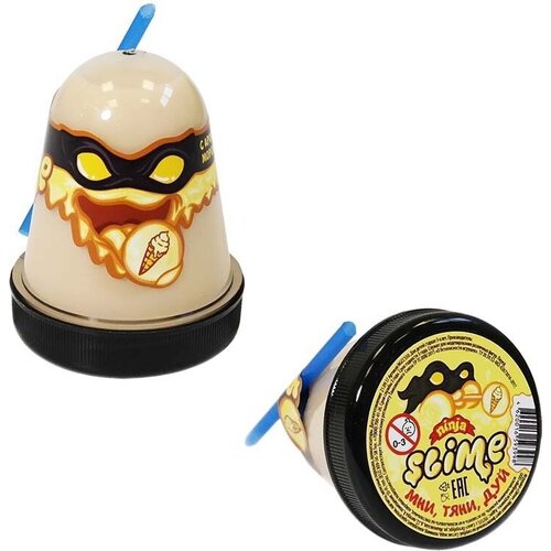 Лизун SLIME Ninja с ароматом мороженого 130 г (S130-15), белый лизун slime ninja северное сияние 130 г s130 3 белый перламутровый