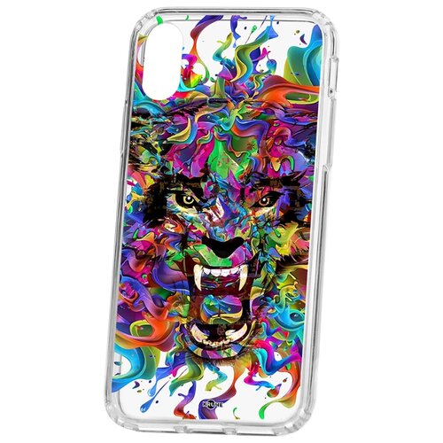 фото Чехол на ip x/xs kruche print colored beast