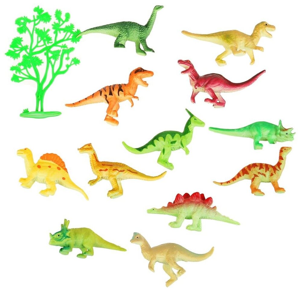 Пластизоль динозавры+дерево Играем Вместе 606B-1