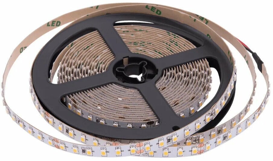 Светодиодная лента SWG "SWG2120-24-9.6-WW-M" 24V IP20 SMD2835 9.6 Вт/м, 900 Лм/м, 120 диодов на 1 метр, ширина 8 мм, цвет теплый белый