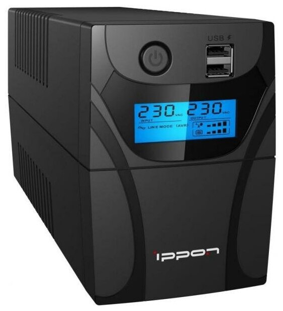 Источник бесперебойного питания Ippon Back Power Pro II Euro 850 850VA Черный